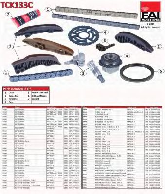 FAI AUTOPARTS tck133c -  Комплект цели привода распредвала